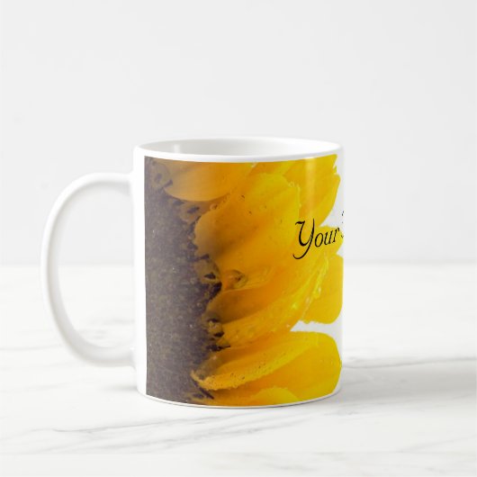 Schöne Sonnenblumenvorlage Kaffeetasse (Links)