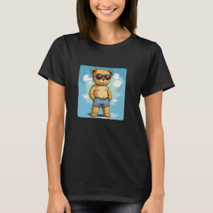 Schöne Sonnenbrille und Lässige Schwimmbecken Tedd T-Shirt