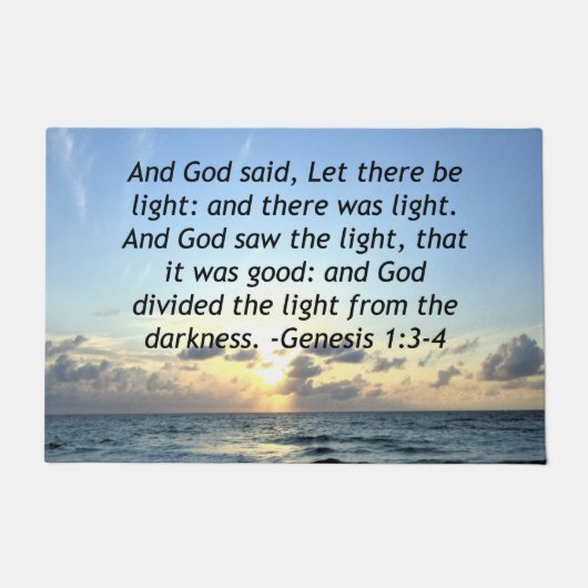 SCHÖNE SONNENGENESSE 1:3-SCRIPTURE-FOTO FUßMATTE (Vorderseite)