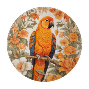 Schöne Sonnenkonure, inspiriert von William Morris Schneidebrett