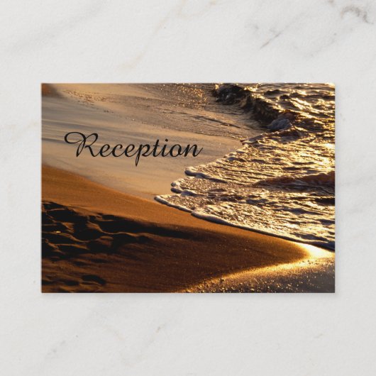 Schöne Sonnenuntergang Empfang Cards Begleitkarte (Vorderseite)