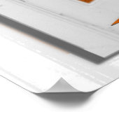 Schöne Sonnenuntergang-Imitate Fensteransicht Poster (Ecke)