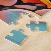 Schöne Sonnenuntergang Landschaft in Digital Art M Puzzle (Seite)