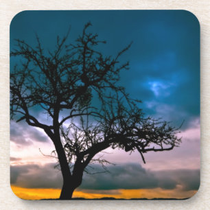 Schöne Sonnenuntergang Landschaftliche Landschaft  Untersetzer