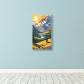Schöne Sonnenuntergang Leinwand Kunst, Dichtung un (Insitu (Holzboden))