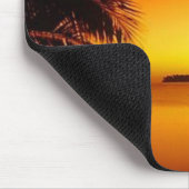 Schöne Sonnenuntergang-Strand-Ansicht Mousepad (Ecke)