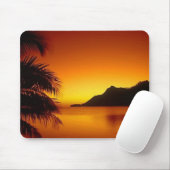 Schöne Sonnenuntergang-Strand-Ansicht Mousepad (Mit Mouse)