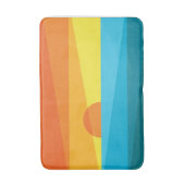 Schöne Sonnenuntergänge und Meereswellen Badematte (Vorderseite Vertikal)