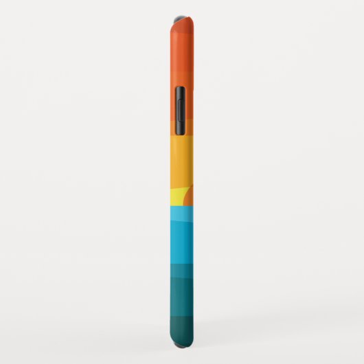 Schöne Sonnenuntergänge und Meereswellen Case-Mate iPhone Hülle (Hinten/Rechts)