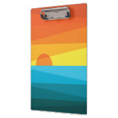 Schöne Sonnenuntergänge und Meereswellen Klemmbrett (Links)
