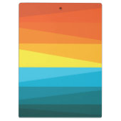 Schöne Sonnenuntergänge und Meereswellen Klemmbrett (Rückseite)