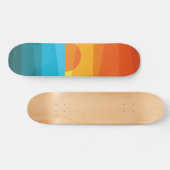 Schöne Sonnenuntergänge und Meereswellen Skateboard (Horizontal)
