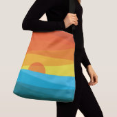 Schöne Sonnenuntergänge und Meereswellen Tragetaschen Mit Langen Trägern (Von Nahem)