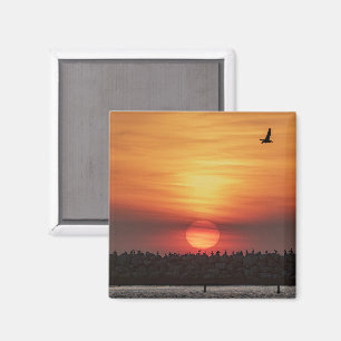 Schöne Sonnenuntergangsfarben - Marina Del Rey, CA Magnet