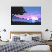 Schöne Sonnenuntergangslandschaft Leinwanddruck (Insitu (Schlafzimmer))