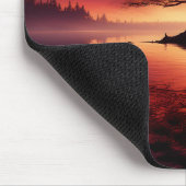 Schöne sonnige Landschaft mit Reflektionen Mousepad (Ecke)