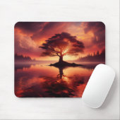 Schöne sonnige Landschaft mit Reflektionen Mousepad (Mit Mouse)