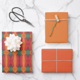 Schöne sonnige Sonnenstrahlen Südwestliches Volksk Geschenkpapier Set