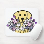 Schöne Soul-Gelb-Labrador-Illustration Mousepad (Mit Mouse)