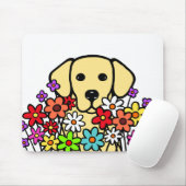 Schöne Soul-Gelb-Labrador-Illustration Mousepad (Mit Mouse)