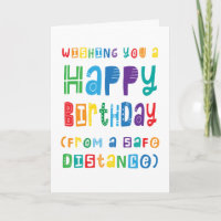 Schöne soziale Distanz Geburtstag sicherer Abstand