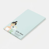 Schöne Spa-Frau-Illustration - Spa-Geschäft Post-it Klebezettel (angewinkelt)