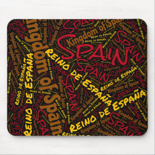 Schöne Spanien Flag Farben Patriotic Mousepad