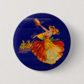 schöne spanische Tänzerin Button (Vorderseite)