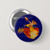 schöne spanische Tänzerin Button (Vorne & Hinten)