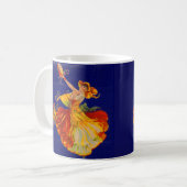 schöne spanische Tänzerin Kaffeetasse (Vorderseite Links)
