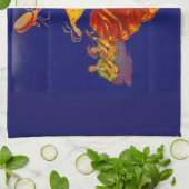 schöne spanische Tänzerin Küchentuch (Gefaltet)