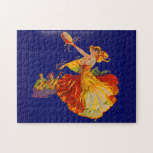 schöne spanische Tänzerin Puzzle