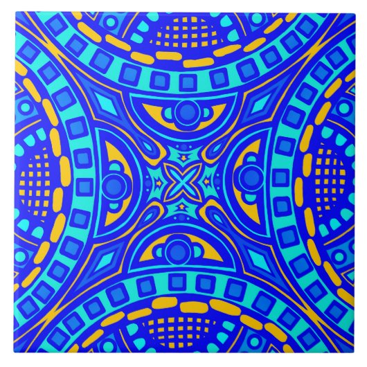 Schöne Spanische Tile Fliese (Vorderseite)