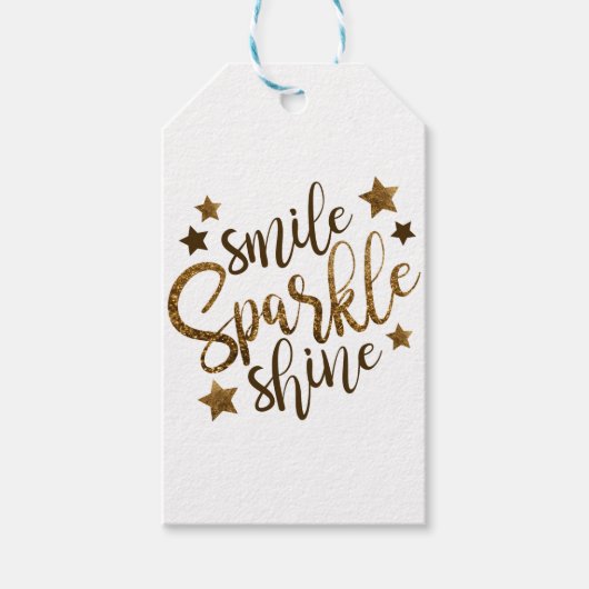 SCHÖNE SPARKLE, GOLDENER GLITZER STAR GESCHENKANHÄNGER (Vorderseite)