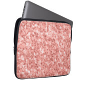 Schöne Sparkle Rose Gold Imitate Glitzer Laptopschutzhülle (Vorne Rechts)