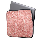 Schöne Sparkle Rose Gold Imitate Glitzer Laptopschutzhülle (Vorderseite Links)