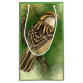Schöne Sparrow-Geschenktasche Kleine Geschenktüte (Rückseite)