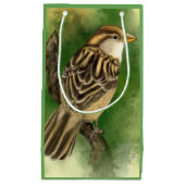 Schöne Sparrow-Geschenktasche Kleine Geschenktüte (Vorderseite)
