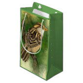 Schöne Sparrow-Geschenktasche Kleine Geschenktüte (Vorderseite Schrägansicht)