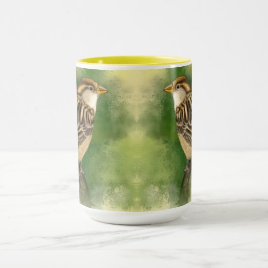 Schöne Sparrow-Tasse Tasse (Zentrum)