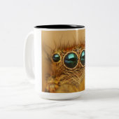 Schöne Spinnen-Augen Zweifarbige Tasse (Vorderseite Links)