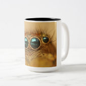 Schöne Spinnen-Augen Zweifarbige Tasse (VorderseiteRechts)