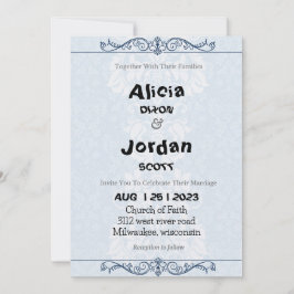 Schöne Spitze - Einladung zur Hochzeit