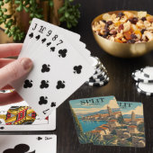 Schöne Split Kroatien Dalmatinische Küste Reise Spielkarten (In Situ)