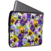 Schöne Spring Stiefmütterchen Elektronik Bag Laptopschutzhülle (Vorne Rechts)