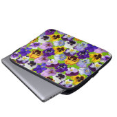 Schöne Spring Stiefmütterchen Elektronik Bag Laptopschutzhülle (Vorne Knopf)
