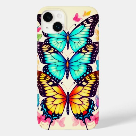 Schöne Springtime-Butterfliegen Case-Mate iPhone Hülle (Rückseite)