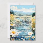 Schöne Springtime Meadow Geburtstagsparty Einladung (Vorderseite)