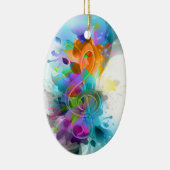 Schöne Spritzer Musiknote Keramik Ornament (Rechts)