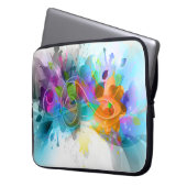 Schöne Spritzer Musiknote Laptopschutzhülle (Vorderseite Links)